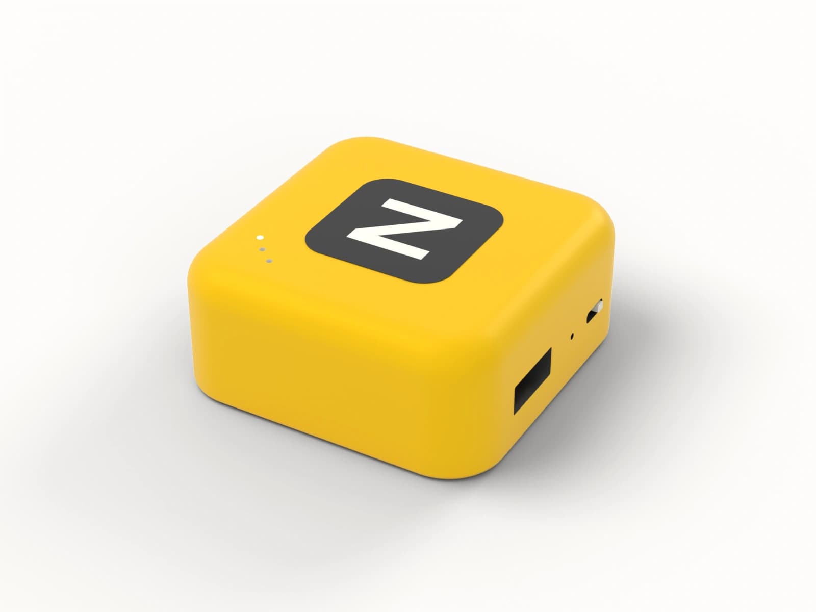 The yellow ZipList Puck that plugs into your home router.